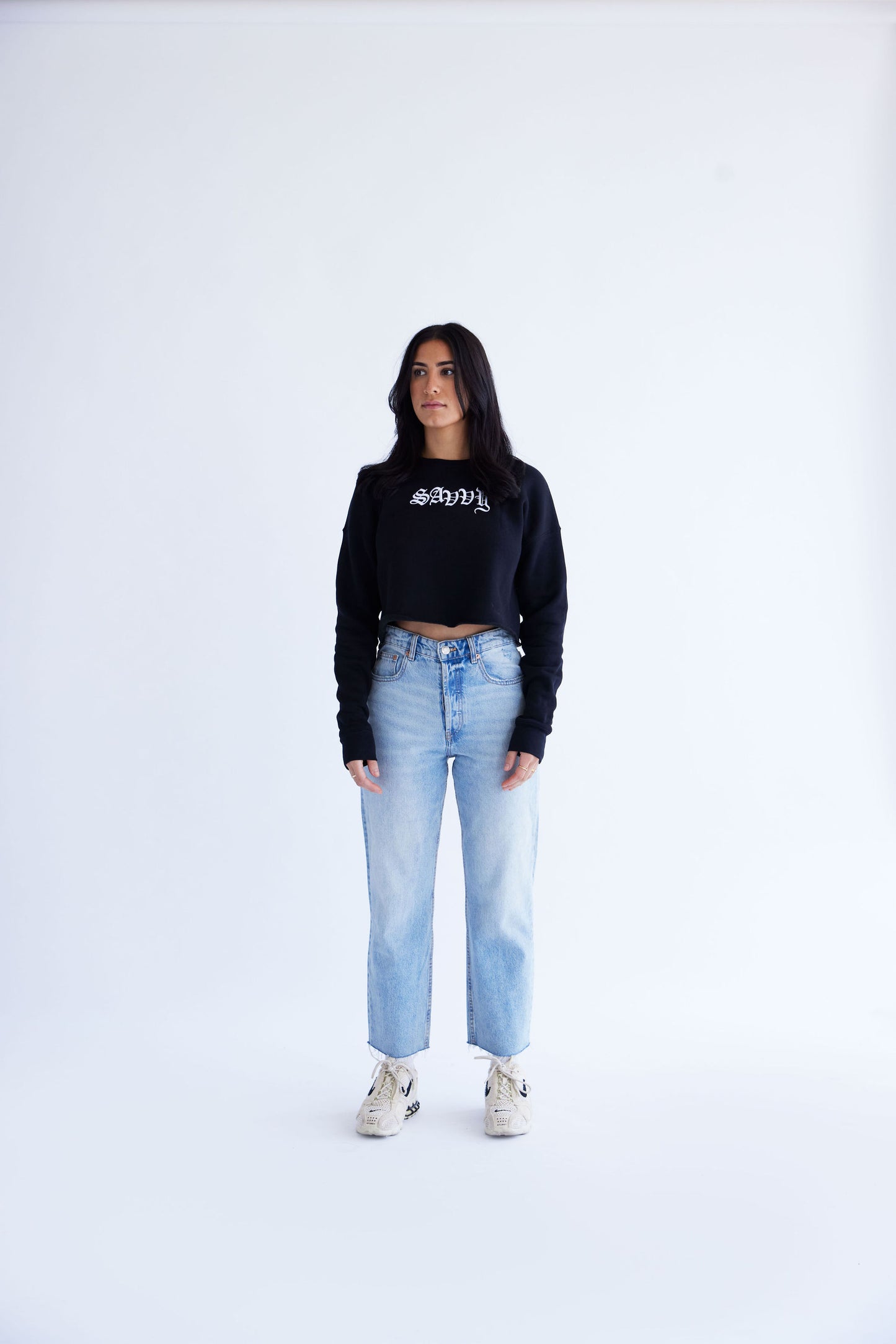 Savvy Cropped Crewneck